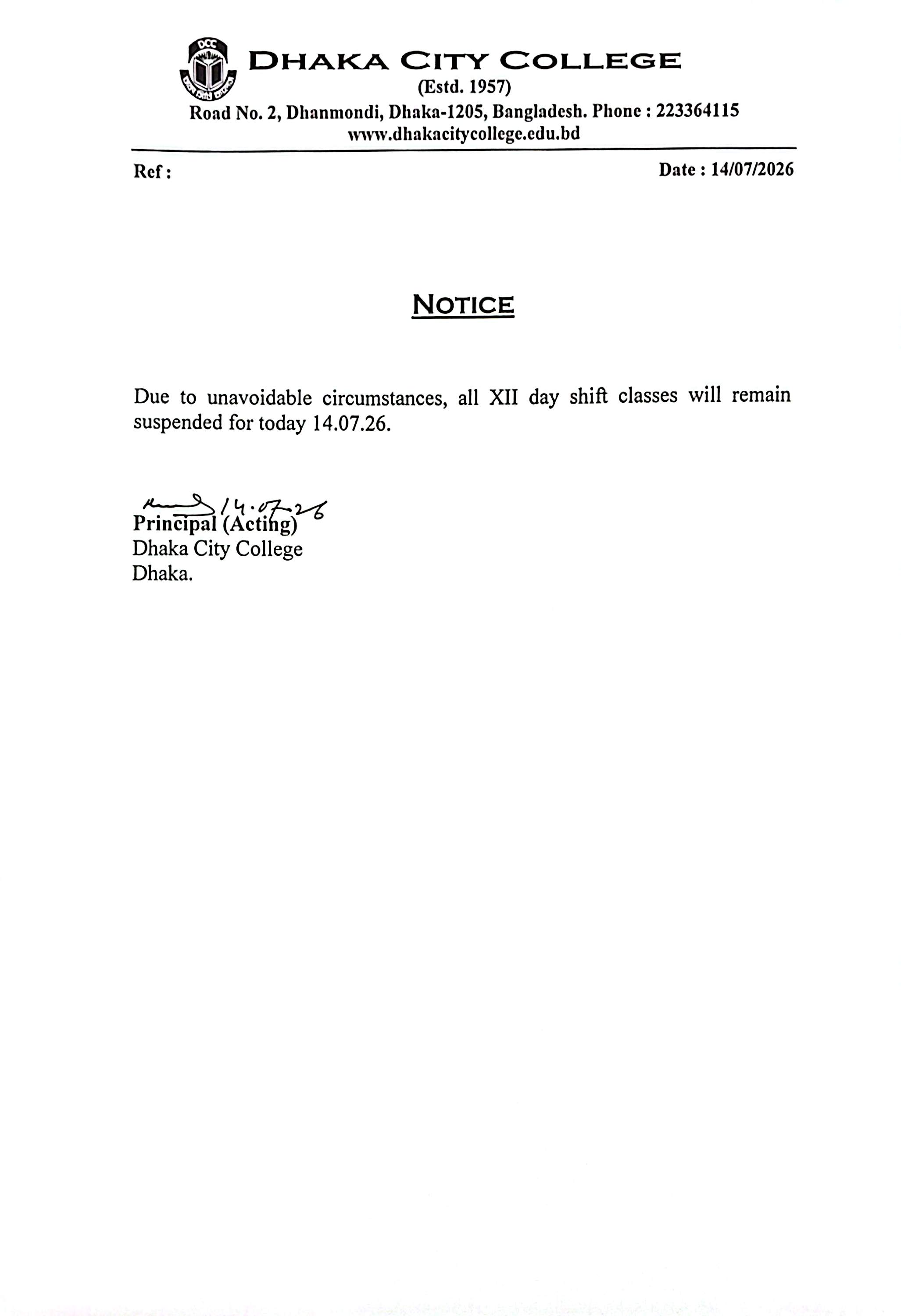 Notice