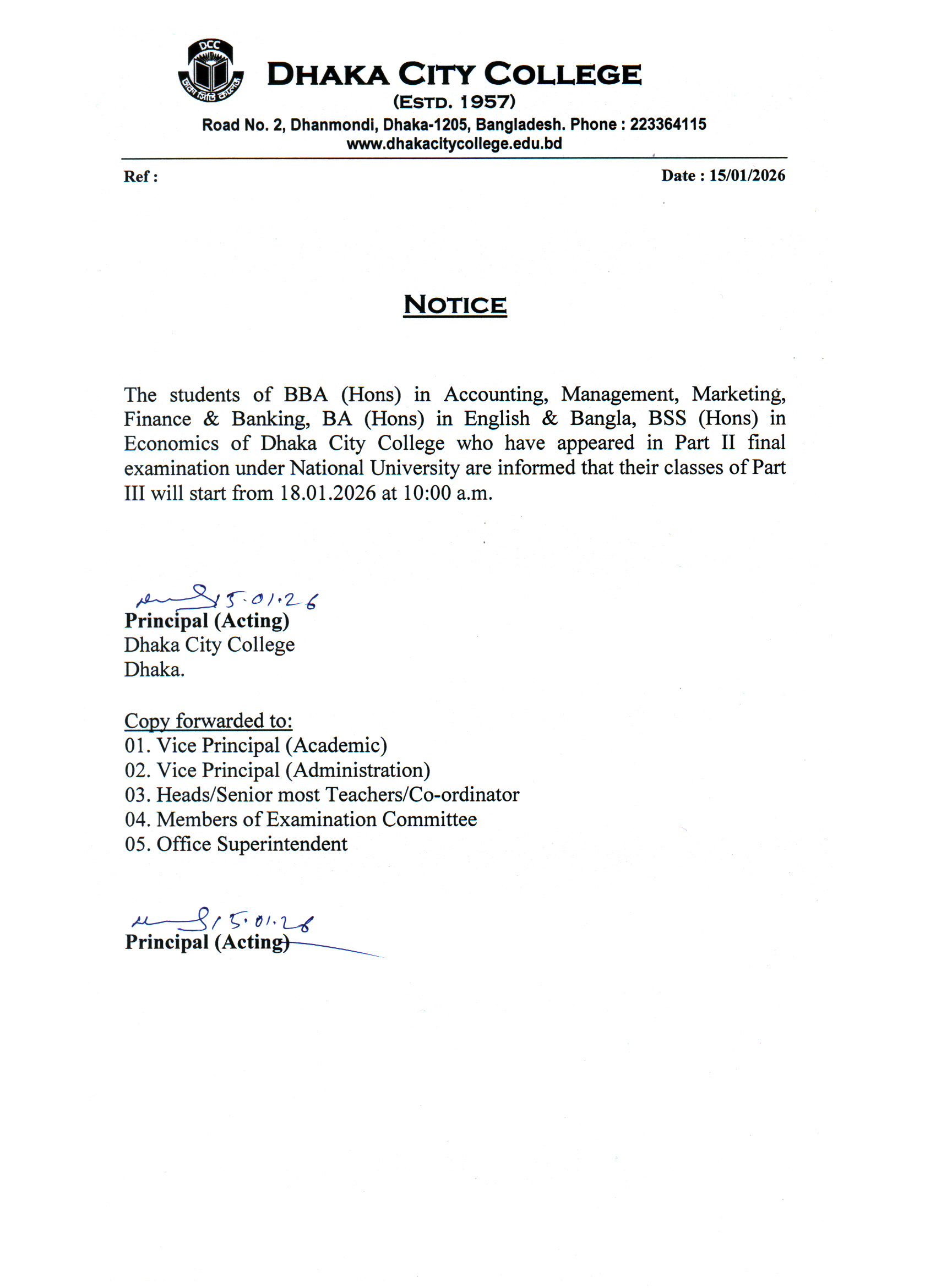 Notice