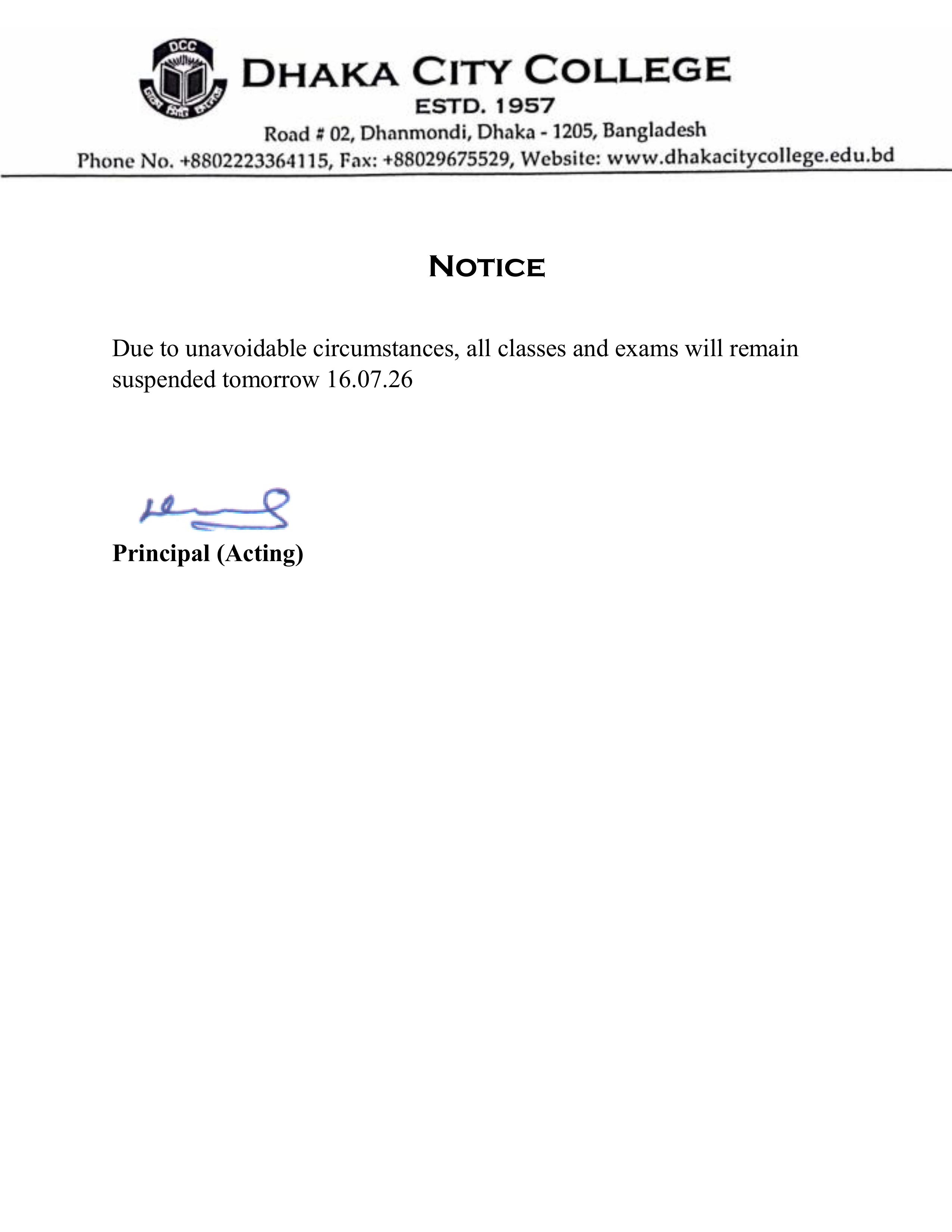 Notice
