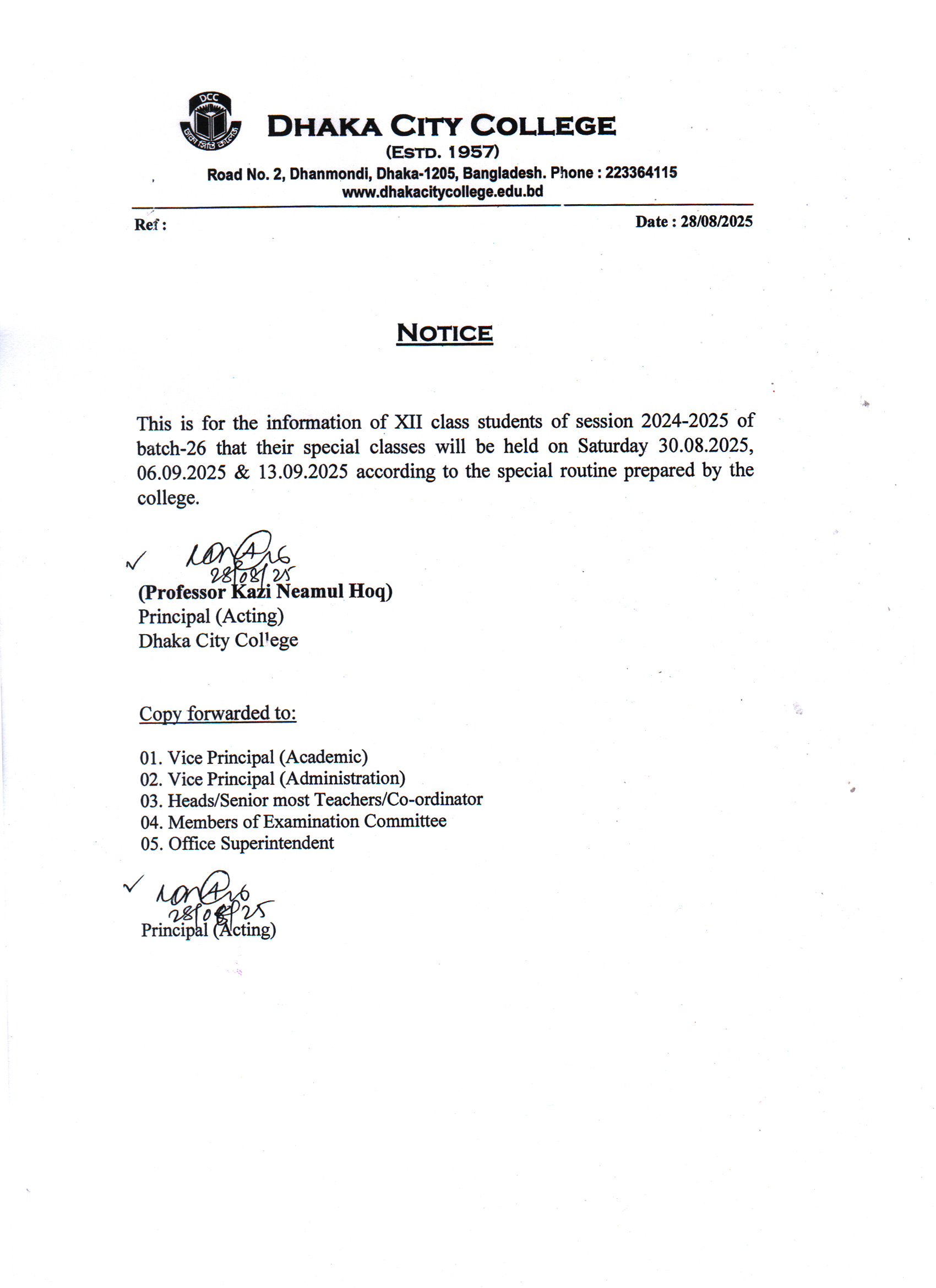 Notice